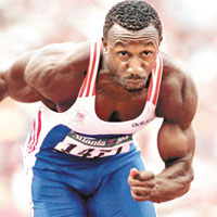 奧運百米短跑金牌得主林福德．克里斯蒂　　資料圖片