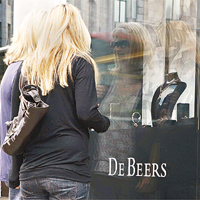 經濟不景令不少人對De Beers昂貴的鑽石望而卻步。資料圖片