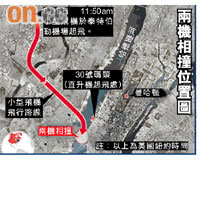 兩機相撞位置圖