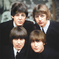 歌詞被指透露了佐治夏里遜（左下）與約翰連儂（右下）不和。	資料圖片