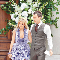 泰利與妻子今年六月，出席隊友祖高爾的婚禮。 (Getty Images圖片）