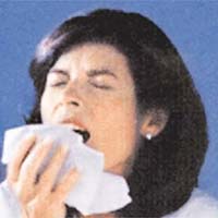 呼吸道疾病可由細菌感染或病毒引起。	資料圖片