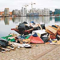 丹麥的人均垃圾量屬歐盟之最。	資料圖片