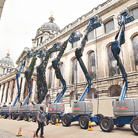 3D芭蕾舞節目在倫敦取景，攝製陣容龐大。	(Getty Images圖片）