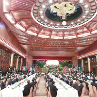 圓山大飯店的會議廳經常用來宴請外國賓客。	資料圖片
