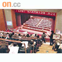 廣東省人大會議昨在廣州開幕。	黃少君攝