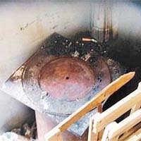 4.用火爐加溫催熟