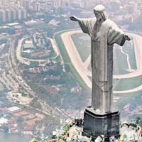 耶穌像是巴西地標。	資料圖片