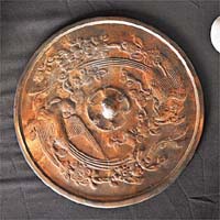 中國銅鏡碟 越窰瓷器