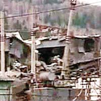 煤礦部分設施損毀嚴重。