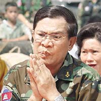 柬埔寨首相洪森，被驗出患上豬流感。(資料圖片)