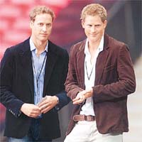 英國威廉王子（Prince William）（28歲）哈利王子（Prince Harry）（25歲）