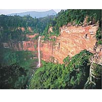 貴州赤水丹霞赤壁