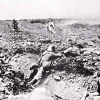 第一次世界大戰造成慘重人命傷亡。	黑白資料圖片	