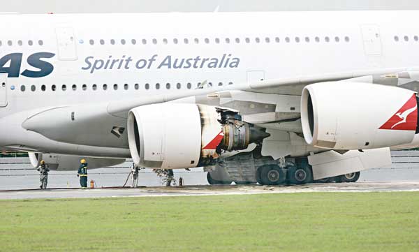 A380機翼現裂痕澳航拒即時檢查