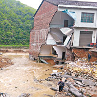 暴雨襲湖南  塌逾40房屋