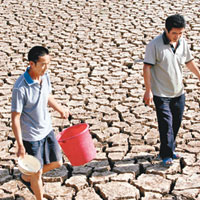 湖南乾旱50萬人缺水
