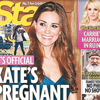 美雜誌爆凱瑟琳再懷孕