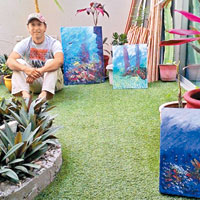 秘魯藝術家水底繪畫