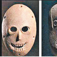 以色列展新石器時代面具