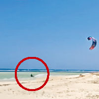 風箏滑浪跨越小島