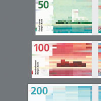 挪威新鈔打格設計似錯體
