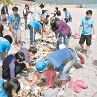 台灣海灘垃圾 塑膠類佔88%