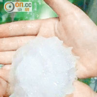 暴風雨襲華南潮汕冰雹如乒乓