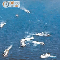 華海警船巡釣島與日船碰撞