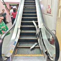 曼谷商場扶手梯  金屬爆飛
