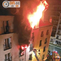 巴黎大樓遭縱火八死四危