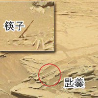 火星發現匙羹筷子怪石