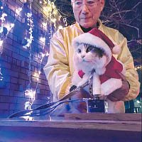 貓站長主持聖誕亮燈