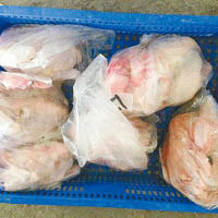 台凍肉公司  檢18噸殭屍雞肉