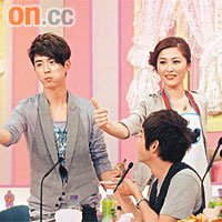 Niki雖然廚藝麻麻，但小傑（左）依然冧爆揀做女友。