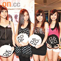 Rainbow師妹YoYo（左起）、Yuko、Mona和Sarena等亦有捧場。