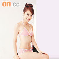  白歆惠穿上比堅尼騷Quali，盡騷修長美腿。