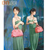 閃石涼鞋（購自連卡佛）墨綠Tube Dress（購自加拿大）