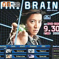 木村拓哉《Mr.Brain》官網http://www.tbs.co.jp/mr-brain/cast/
