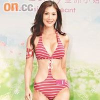 「翻版李嘉欣」王希瑤雖擁有C Cup身材，但相比下變得失色。