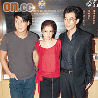黎明（左起）、徐若瑄和任賢齊合作新片《火龍》。