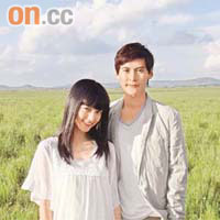 Anjaylia與陳家樂在蒙古的大草原拍廣告，寓工作於娛樂。
