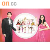 Anthony與Jocelyn化身Ken及Barbie，像真度甚高。