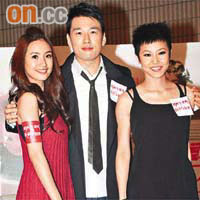 林依晨（左起）、王耀慶及阿詩合作演舞台劇，配搭新鮮。