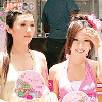 Suey﹙左﹚與Lavina年紀相若,故分外啱傾。