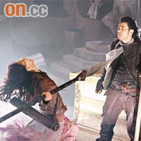 林志玲和周杰倫拍攝《刺陵》時首次拍打戲。