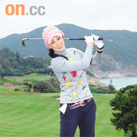 王馨平打Golf做善事，寓娛樂於行善。
