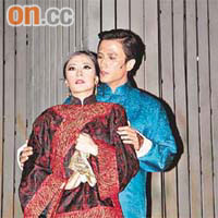 焦媛與尹子維早前到內地演出舞台劇《金鎖記》。