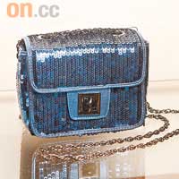 藍色閃片手袋 $699（Egoist）
