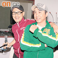  庾澄慶（右）邀請張學友任個唱嘉賓。